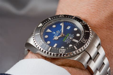 rolex deepsea blue wrist shot|rolex deepsea blue discontinued.